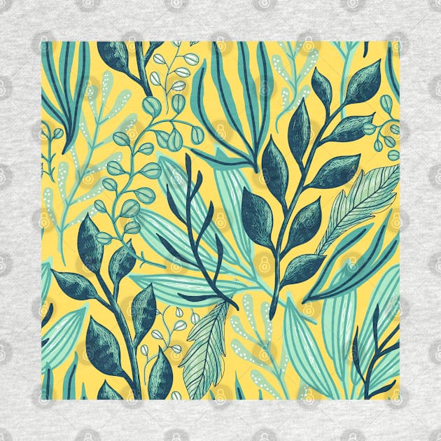 Botanical Yellow Pattern by Alexander S.